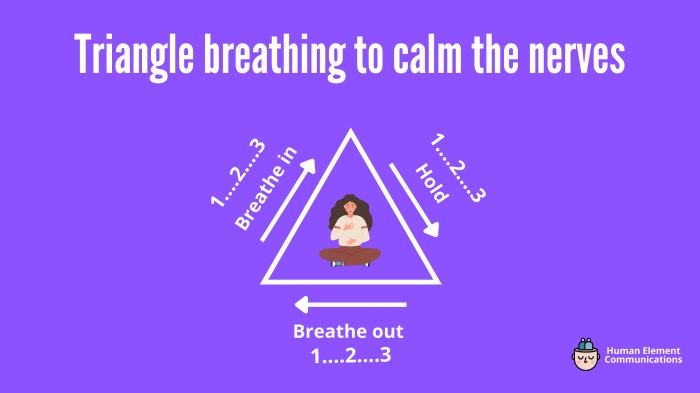 Breathing deep diaphragmatic